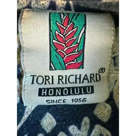 Tori Richard Mens Hawaiian Shirt Size S Polo Made In Hawaii Floral - Picture 3 of 5